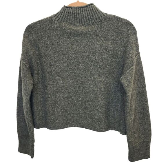 Universal Thread Women's Green Mock Neck Long Sleeve Cropped Sweater S - Picture 3 of 7